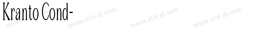 Kranto Cond字体转换